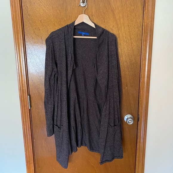 Brown Cardigan with Tie Waist - Picture 1 of 3